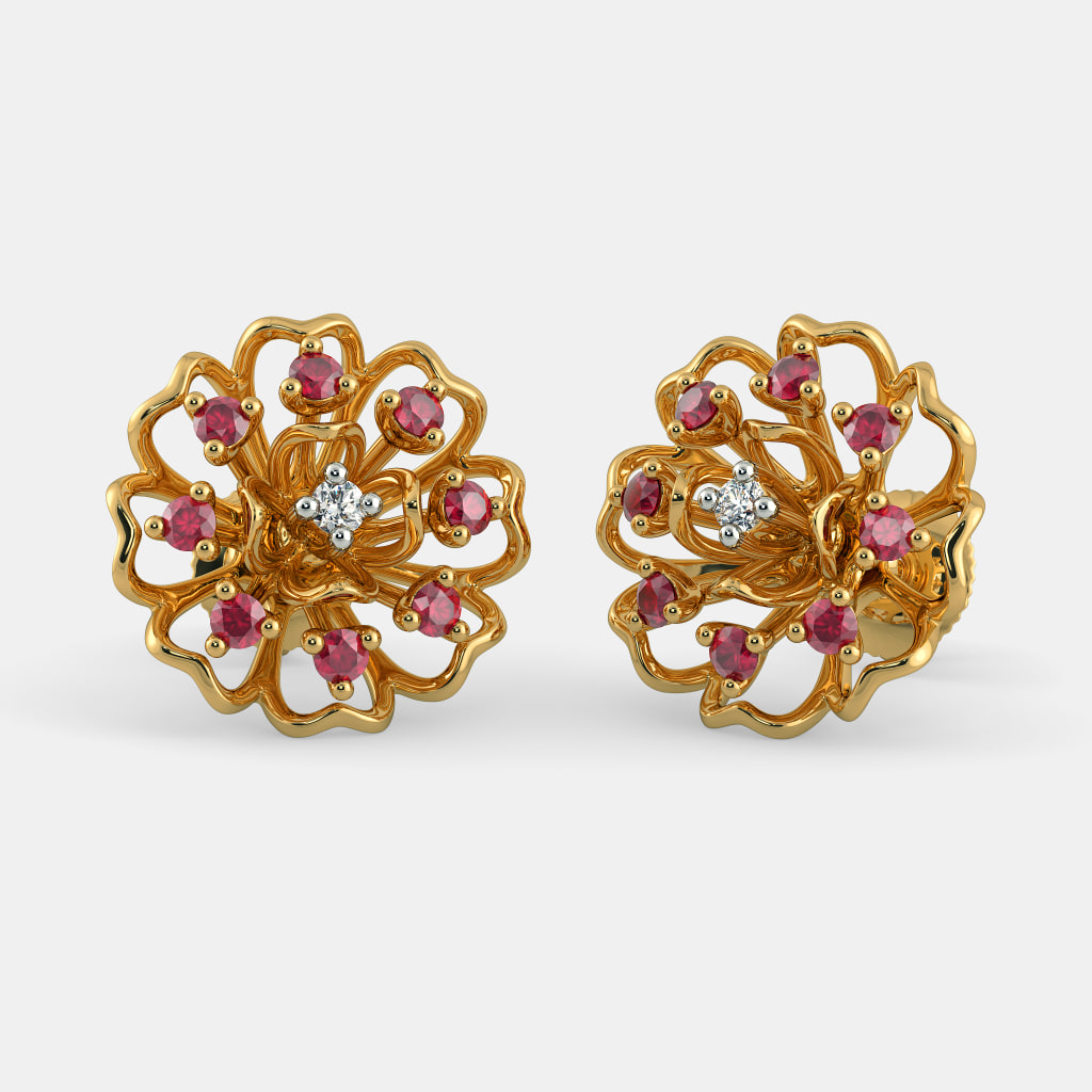 The Marigold Stud Earrings | BlueStone.com