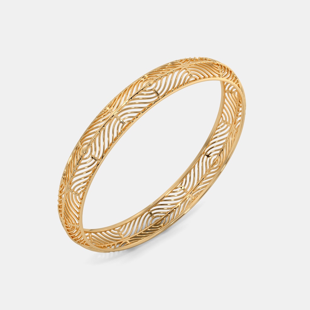 The Flying Feather Round Bangle