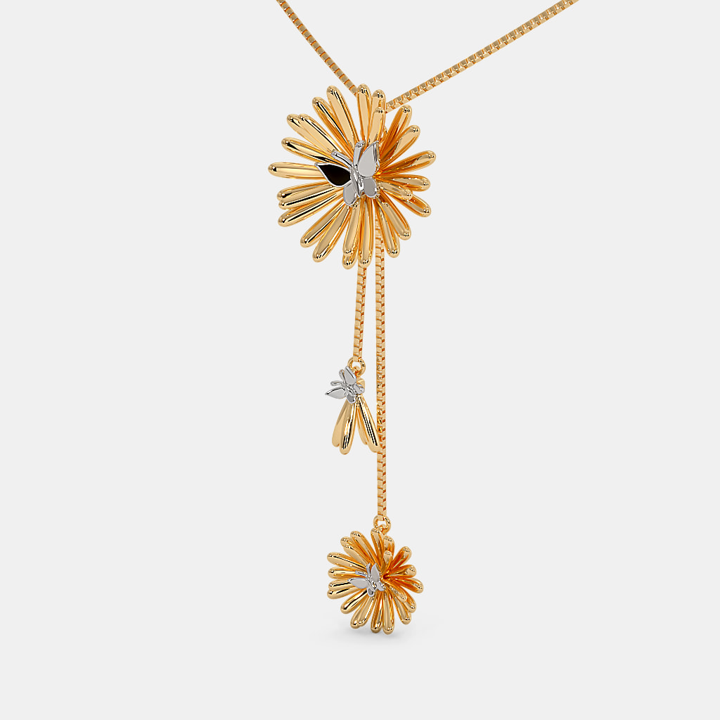 The Flowerly Y Necklace