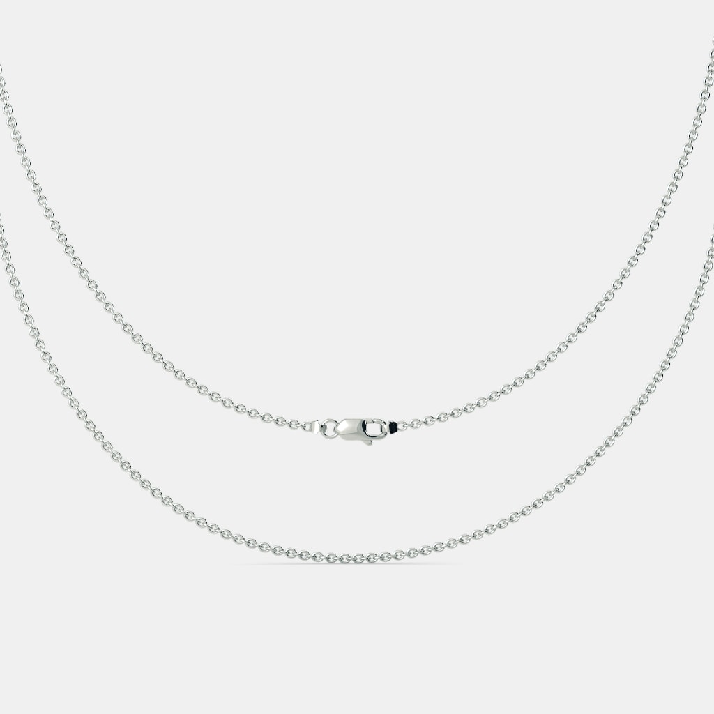 The White Gold Cable Chain