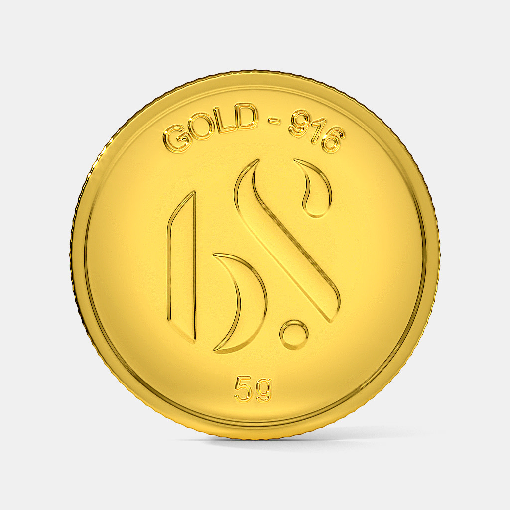 5 gram 22 KT Gold Coin