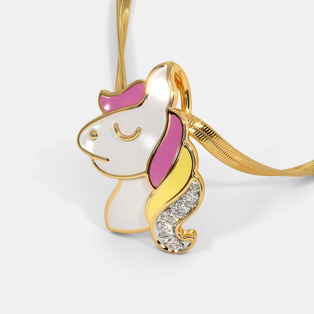 The Unicorn Kids Pendant BlueStone