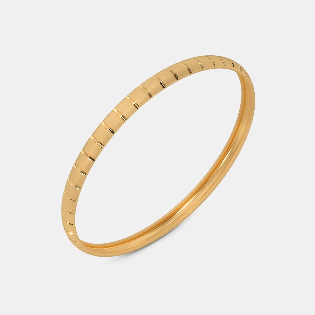 The Oralie Textured Round Bangle BlueStone