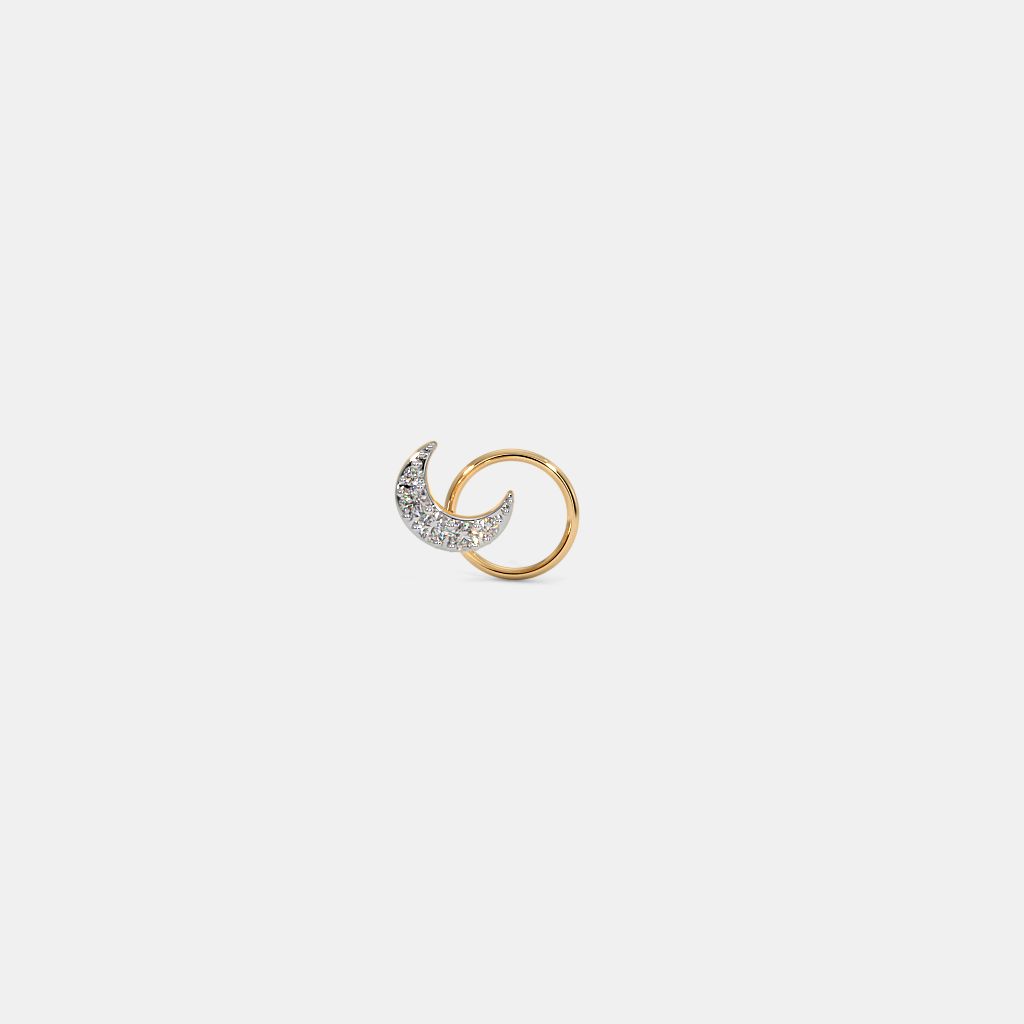 Half moon nose pin hot sale