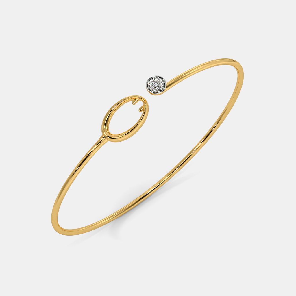The Ilsa Pave Toggle Bangle | BlueStone.com