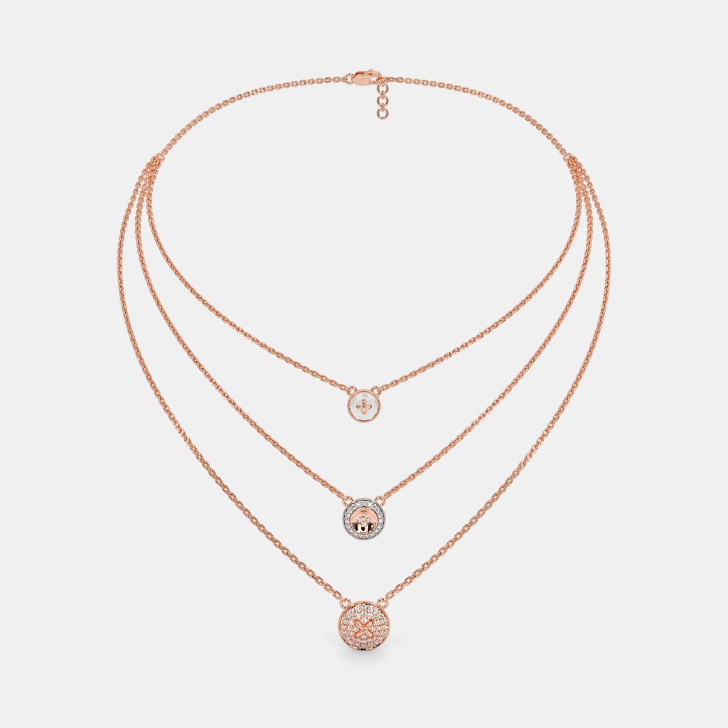 Layered Multi Disk Necklace The Beatrix Layered Necklace