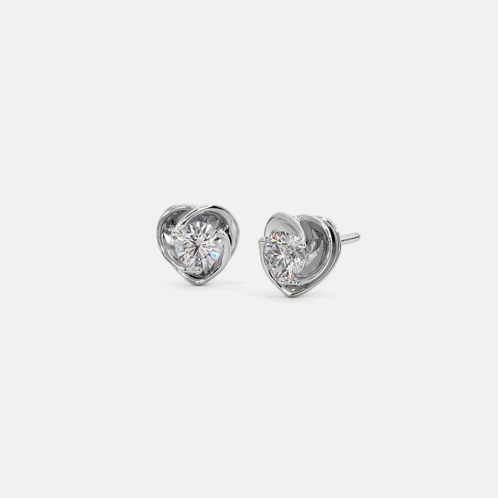 Bluestone solitaire earrings on sale