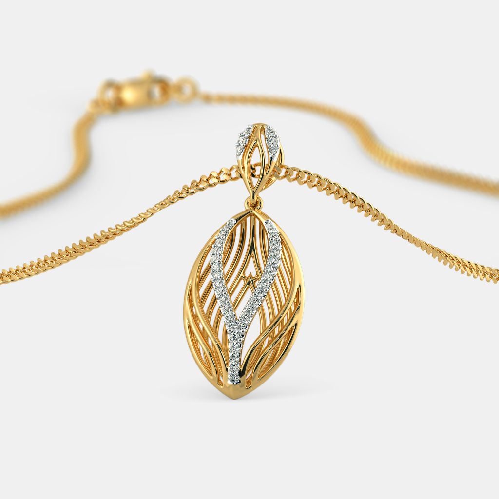 Stone gold pendant on sale designs