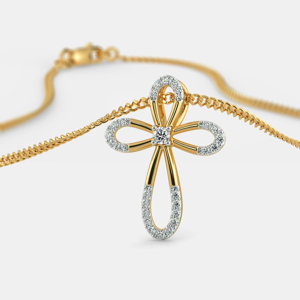 Gold pendant simple discount design