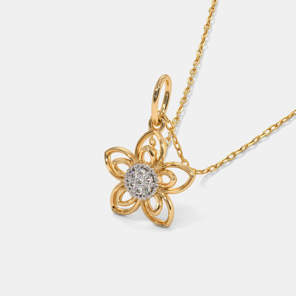 Gold sale flower pendant