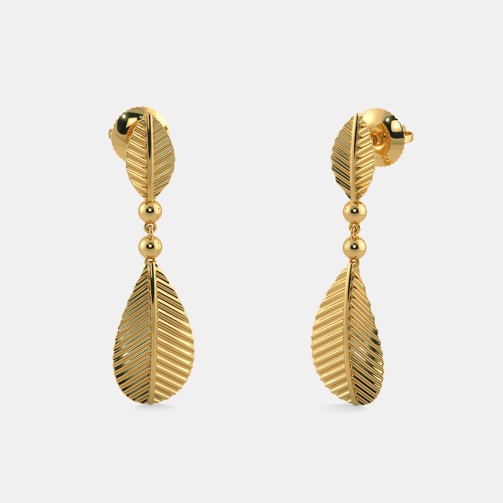 The Leafy Hazel Earrings BlueStone
