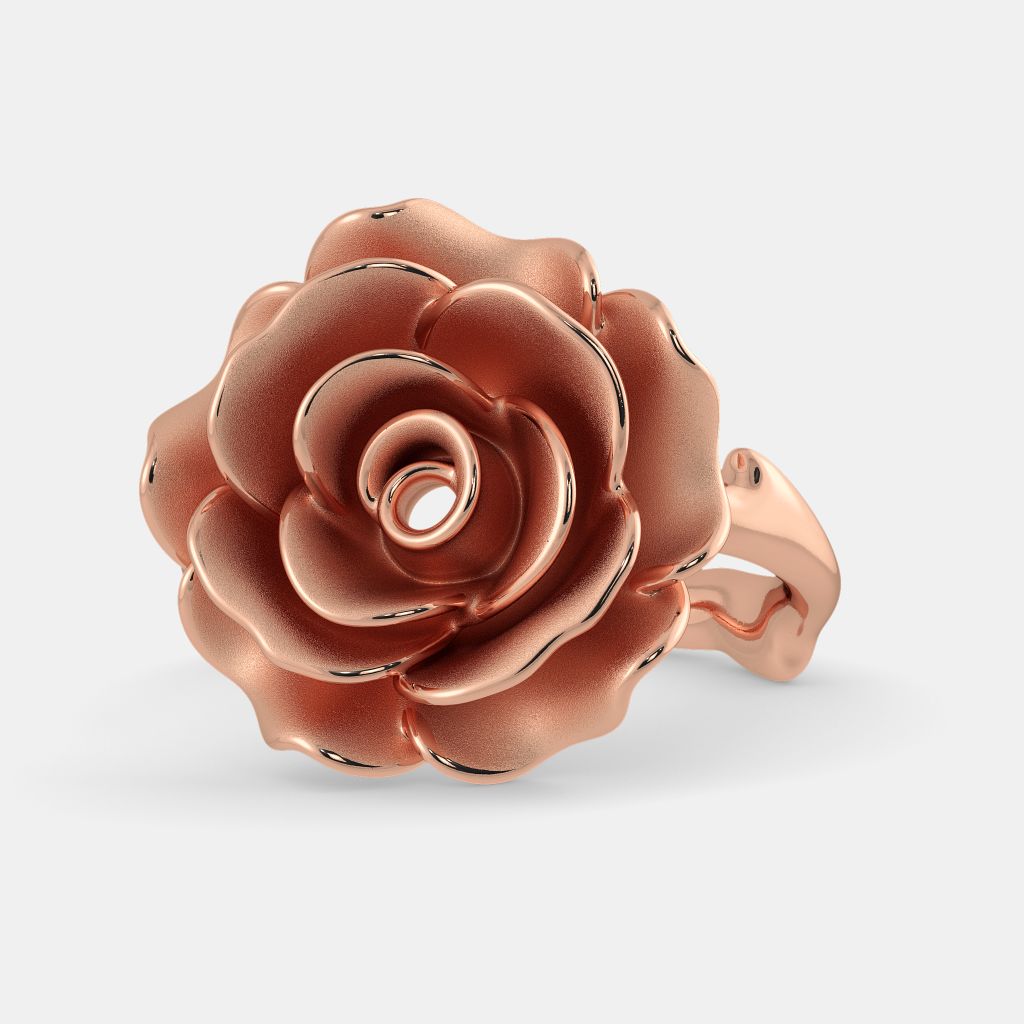 The Blooming Rose Ring BlueStone