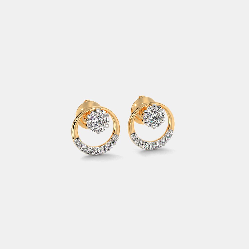 Stud Malabar Gold Earrings Buy Malabar Gold And Diamonds 22k