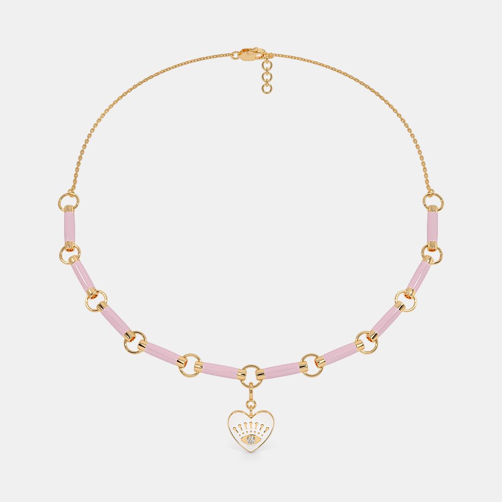 Pink collar outlet necklace