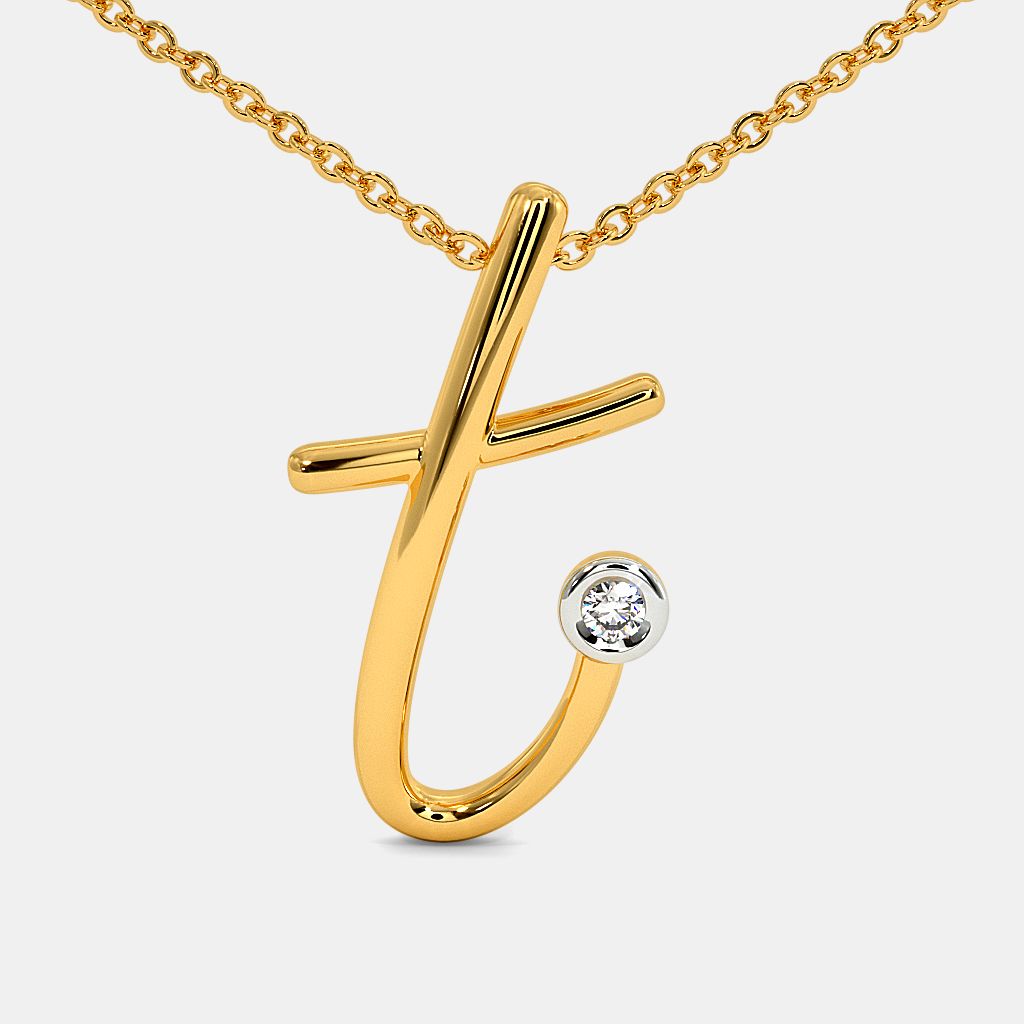 T alphabet pendant 2025