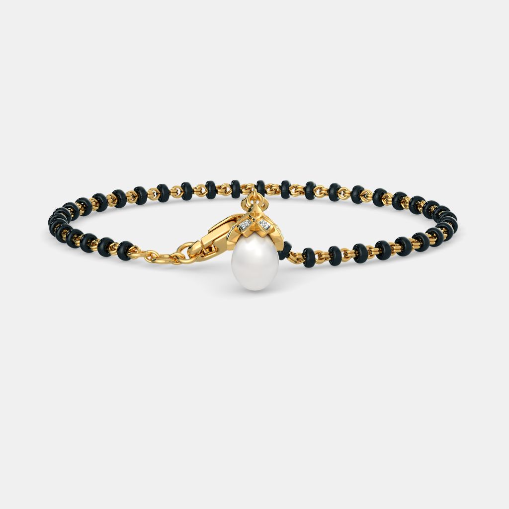 GIVA Bangle Bracelets and Cuffs : Buy GIVA Sterling Silver Golden Dazzling  Zircons Mangalsutra Bracelet for Women and Girls Online | Nykaa Fashion