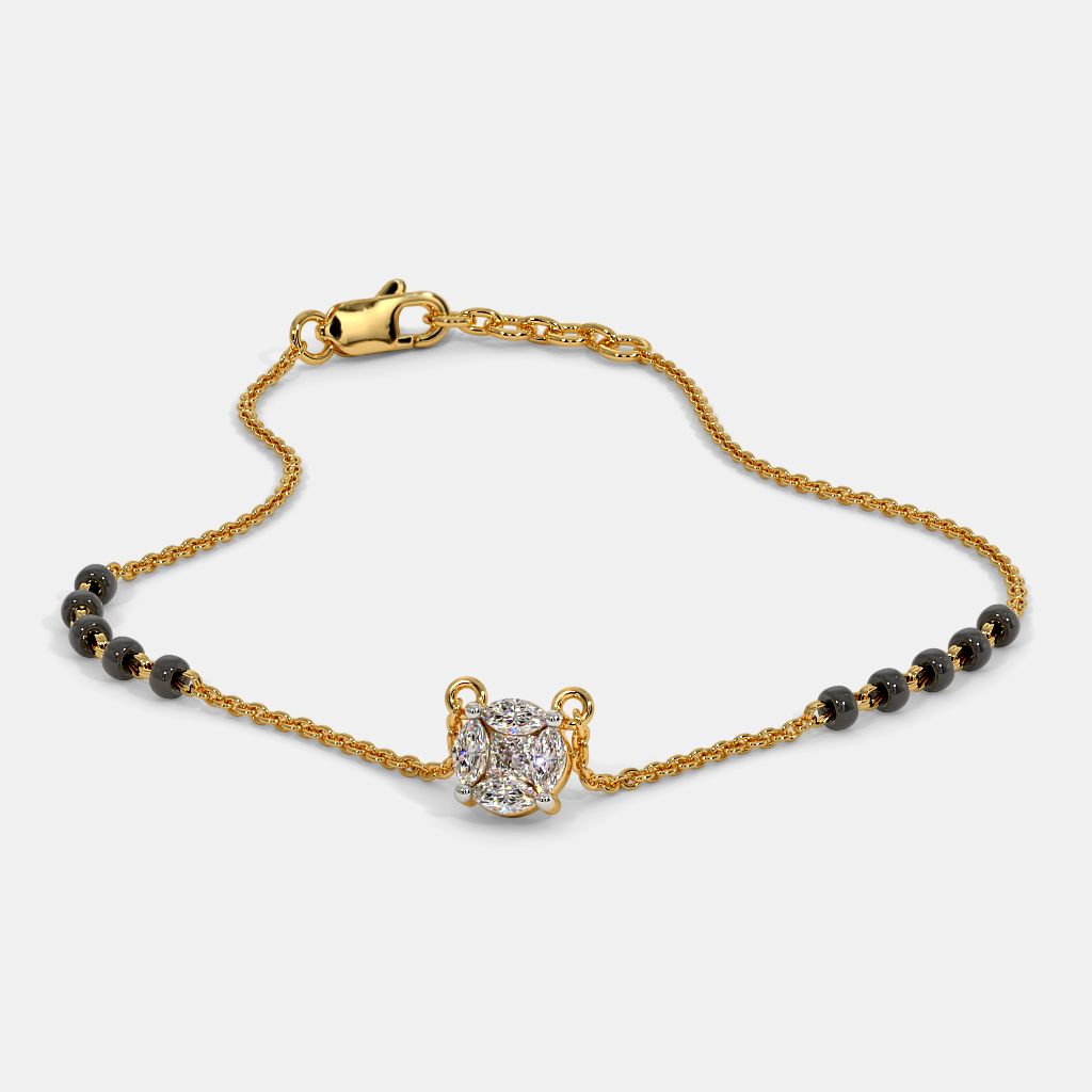 Blue stone mangalsutra design new arrivals