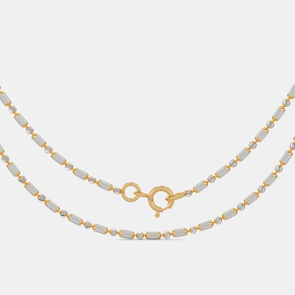White Gold Chain Harold Platinum And Rose Gold Chain-Candere By