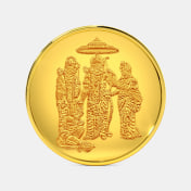 5 gram 24 KT Ram Parivar Gold Coin - thumb 1