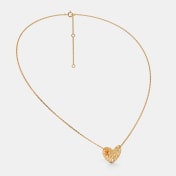The Inverted Leafy Pendant Necklace - thumb 5