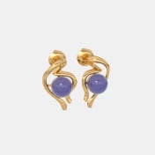 The Aqua Muse Stud Earrings - thumb 4
