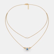 The Serenith Evil Eye Layered Necklace - thumb 5