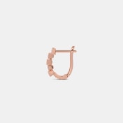 The Delice Rose Huggie Earrings - thumb 7