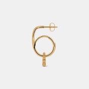 The Devanya Dangle Hoop Earrings - thumb 5