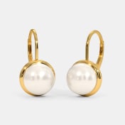 The Baggy Pearl Hoop Earrings - thumb 1