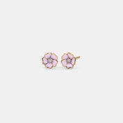 The Pink Bloom Kids Earrings - thumb 1