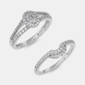 The Ethereal Tide Bridal Ring Set - thumb 7