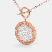 The Medusa Coin Toggle Necklace - thumb 1