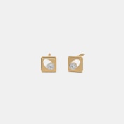 The Eclat Halo Stud Earrings - thumb 1