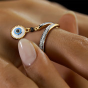 The Estere Evil Eye Mangalsutra Ring - thumb 5