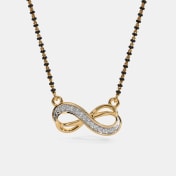 The Leesha Infinity Mangalsutra Pendant - thumb 5