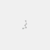 The Cassiopeia Constellation Multi Pierced Stud Earrings - thumb 6