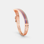 The Chevv Chevron Oval Bangle - thumb 5