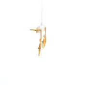 The Golden Strata Drop Earrings - thumb 4