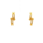 The Azure Gyre Hoop Earrings - thumb 2