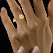 The Sphered Top Open Ring - thumb 4