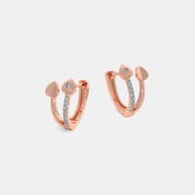 The Leontina Multi Pierced Hoop Earrings - thumb 5