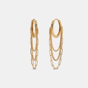The Gulden Layer Dangle Hoop Earrings - thumb 1
