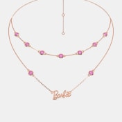 The Barbie Rose Layered Necklace - thumb 1