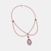 The Crimson Bloom Collar Necklace - thumb 6