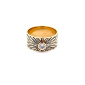 The Torrent Solitaire Ring For Him - thumb 1