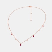 The Blazing Rubinoo Station Necklace - thumb 4