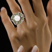 The Olivepearl Cocktail Ring - thumb 2