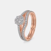 The Crossoval Bridal Ring Set - thumb 1