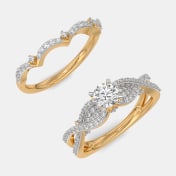 The Evlen Solitaire Bridal Ring Set - thumb 7
