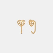 The Elsera Heart Stud Earrings - thumb 1